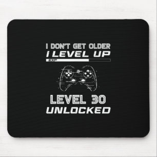 Level 30 Unlocked Gamer 30th Birthday Decorations Mouse Pad