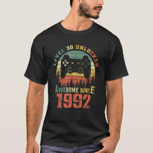 Level 30 Unlocked Video Gamer 30 Years Old 30 Birt T-Shirt