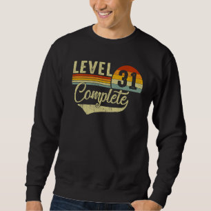 Level 31 Complete Retro Video Gamers Couple 31st A Sweatshirt