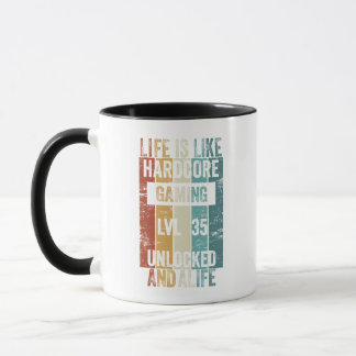 Level 35 Life is like Hardcore Gaming Mug