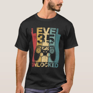 Level 35 Unlocked Awesome 1988 Video Game 35th T-Shirt