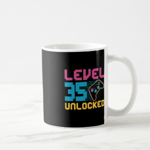 Level 35 unlocked Gaming Birthday Coffee Mug