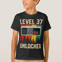 Level 37 Unlocked Video Game Controller Birthday M