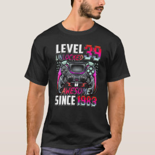 Level 39 Unlocked Awesome Since 1983 39th Birthday T-Shirt