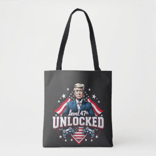 Level 47th unlocked Trump Won Inaguration Day Tote Bag