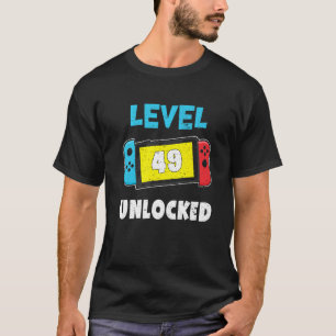 Level 49 Unlocked Video Games 49th Birthday Women T-Shirt