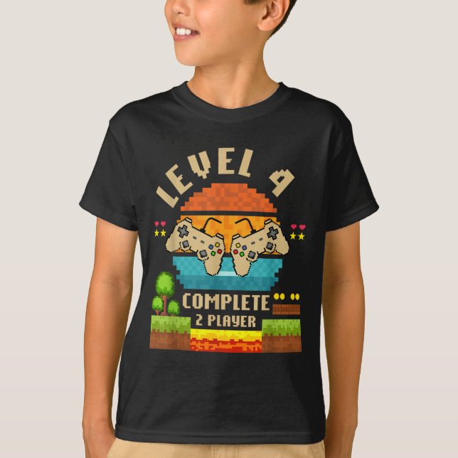 Level 4 Complete 4 Years Anniversary Video Game Gi T-Shirt (Front)