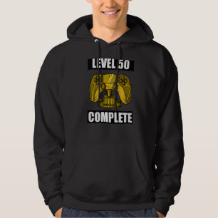 Level 50 Complete 50th Video Birthday Gamer Hoodie