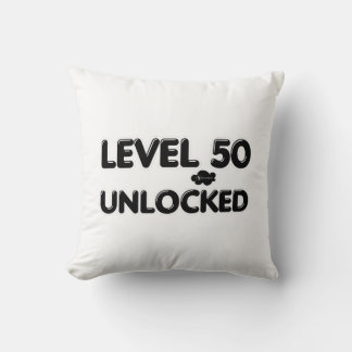Level 50 unlocked - I’m Not 50 Throw Pillow