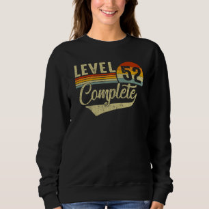 Level 52 Complete Retro Video Gamers Couple 52nd A Sweatshirt