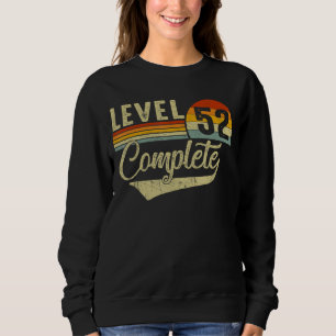 Level 52 Complete Retro Video Gamers Couple 52nd A Sweatshirt