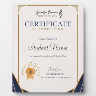 Level 5 Piano Plaque