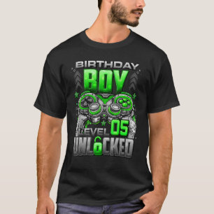 Level 5 Unlocked Awesome Since 2017 5th Birthday G T-Shirt