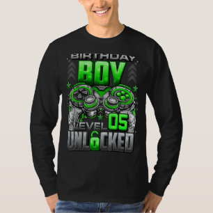 Level 5 Unlocked Awesome Since 2017 5th Birthday G T-Shirt
