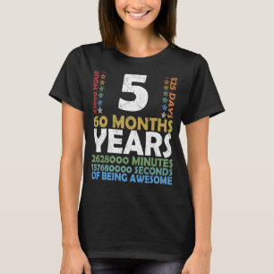 Level 5 Unlocked Video Game 5th Birthday Party Ret T-Shirt