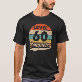 Level 60 Complete 60th Wedding Aniversary For Him T-Shirt