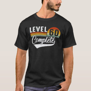 Level 60 Complete Retro Video Gamers Couple 60Th A T-Shirt