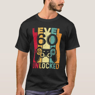 Level 60 Unlocked Awesome 1963 Video Game 60th T-Shirt