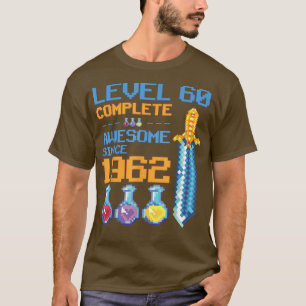 Level 60 Unlocked Video Game 60th Birthday Party R T-Shirt