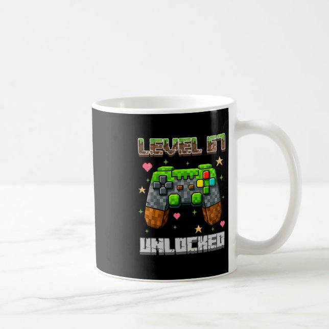 Level 67 Unlocked Gaming School Meme Six Seven Boy Coffee Mug (Right)