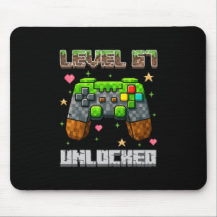 Level 67 Unlocked Gaming School Meme Six Seven Boy Mouse Pad