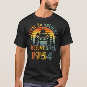 Level 68 Unlocked Birthday 68 Years Old Awesome Si T-Shirt