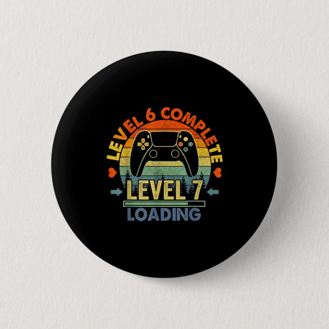 Level 6 Complete 6 Anniversary Gift 6th Wedding An 2 Inch Round Button (Front)