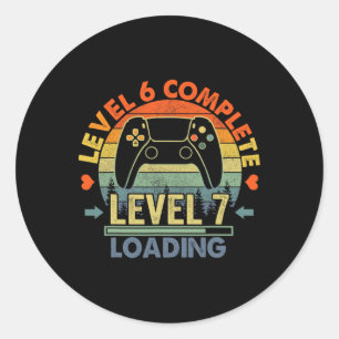 Level 6 Complete 6 Anniversary Gift 6th Wedding An Classic Round Sticker