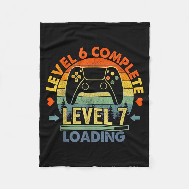 Level 6 Complete 6 Anniversary Gift 6th Wedding An Fleece Blanket (Front)