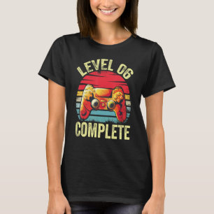Level 6 Complete Retro Video Gamer 6th Wedding Ann T-Shirt
