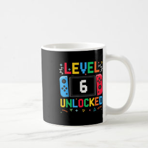 Level 6 Unlocked Birthday Video Gamer 6th Birthday Coffee Mug