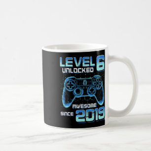 Level 6 Unlocked Video Game Party 6th Birthday Gam Coffee Mug