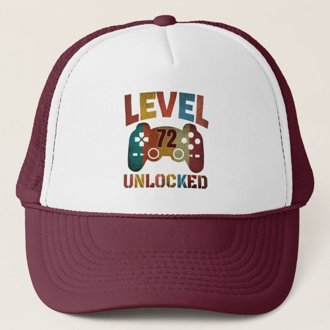 LEVEL 72 UNLOCKED  TRUCKER HAT (Front)