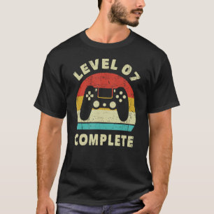 Level 7 Complete - 7th Funny Wedding Anniversary F T-Shirt