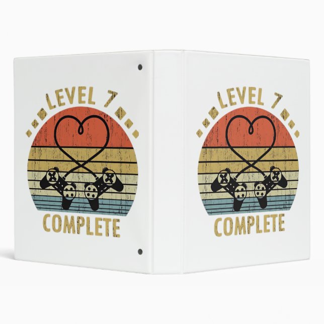 Level 7 Complete - 7th Wedding Anniversary Gift Vi Binder (Background)