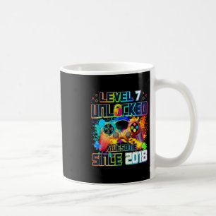 Level 7 Unlocked 7 Year Old Video Gamer 7th Birthd Coffee Mug