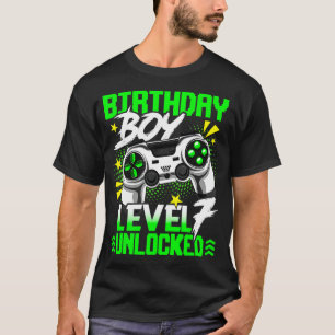 Level 7 Unlocked Funny Video Game Player Birthday T-Shirt