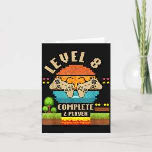 Level 8 Complete 8 Years Anniversary Video Game Gi Card