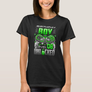 Level 8 Unlocked Awesome Since 2014 8th Birthday G T-Shirt