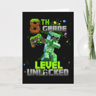 Level 8 Unlocked Awesome Since 2017 Birthday Boy P Card