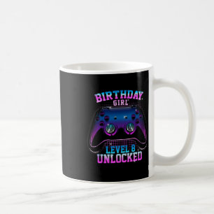 Level 8 Unlocked Cute Video Game 8th Birthday Gami Coffee Mug