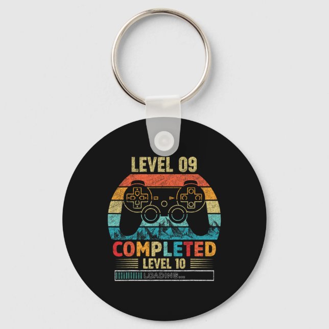 Level 9 Completed Level 10 Loading 9th Birthday Vi Keychain (Front)