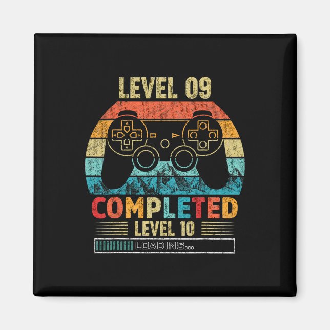 Level 9 Completed Level 10 Loading 9th Birthday Vi Magnet (Front)