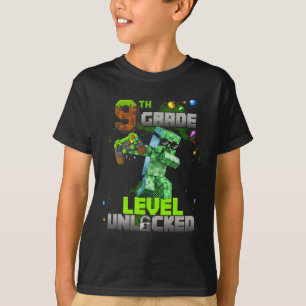 Level 9 Unlocked Awesome Since 2016 Birthday Boy P T-Shirt