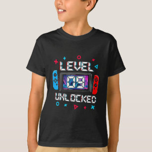 Level 9 Unlocked Gamer 9th Birthday Gift Video Gam T-Shirt