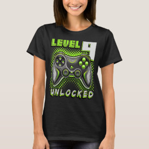 Level 9 Unlocked Video Game 9th Birthday Gamer Boy T-Shirt