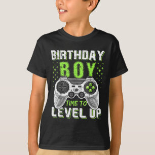 Level Clic Up Birthday Boy Video Game Kids Girls B T-Shirt