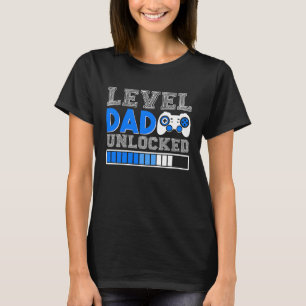 Level Dad Gender Reveal Gamer Pregnancy Announceme T-Shirt