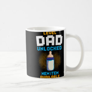 Level Dad Unlocked Pregnancy Announcement Gamer Fa Coffee Mug
