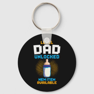 Level Dad Unlocked Pregnancy Announcement Gamer Fa Keychain